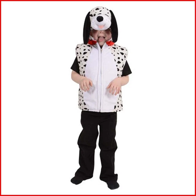 Costume Carnevale Bambino Da Dalmata Animale Vestito Cane Travestimento Di Bimbo