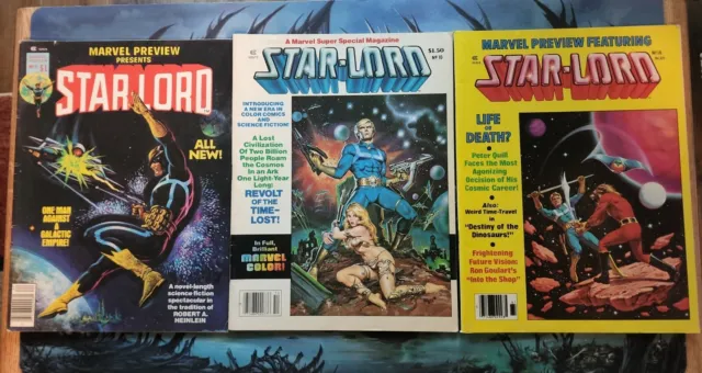 MARVEL PREVIEW STAR-LORD magazine #10,11 & 18 (1979) Guardians of the Galaxy