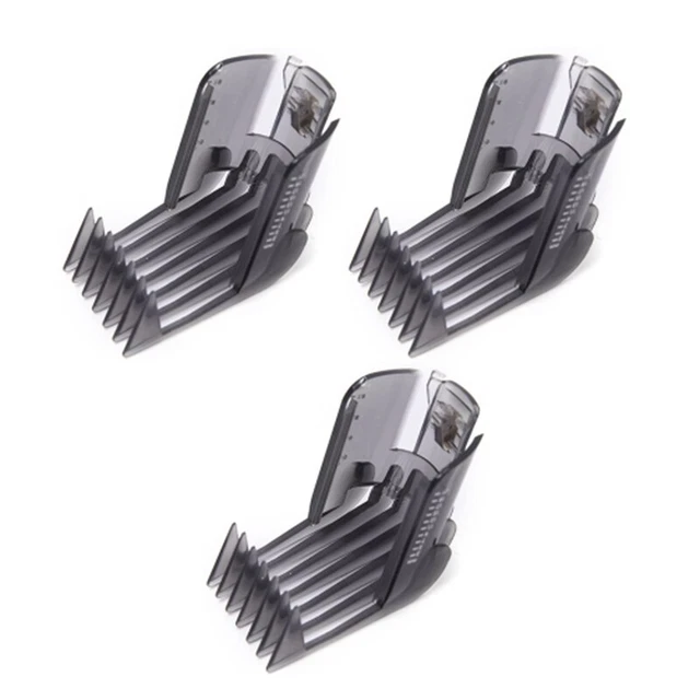 3 piezas Práctico cortador de pelo Cutter Barber Head Clipper Comb Fit para QC51 O7Q5