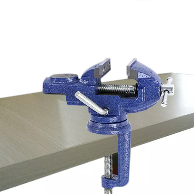 Heavy Duty Work Bench Vice Vise Engineer Jaw 360° Swivel Base Clamp Table Top