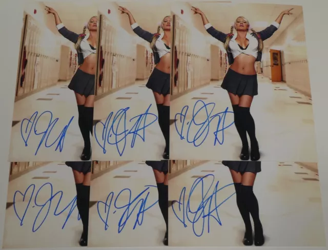 Jillian Hall Signed 8x10 Photo WWE Britney Spears School Girl Picture Autograph 2