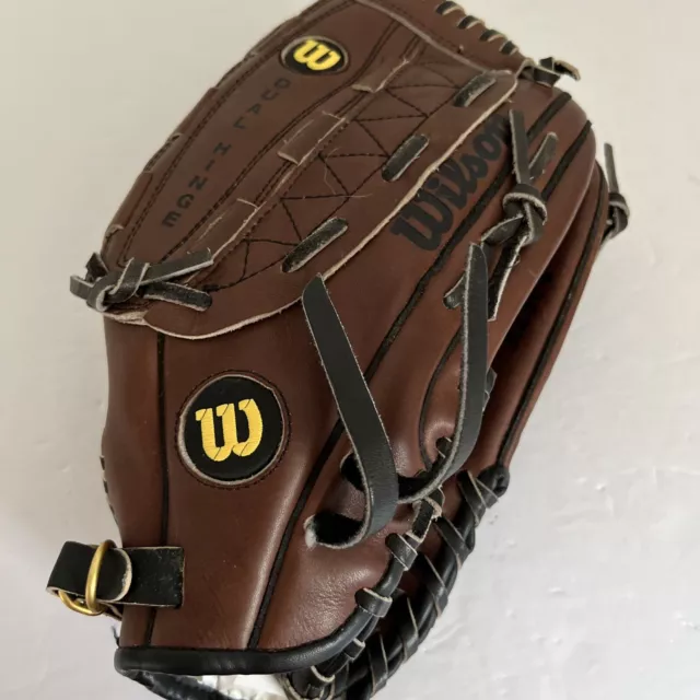 Wilson A2335 Pro Staff Gold Series Glove Mitt 13.25" Leather RHT Pre-Oiled EUC