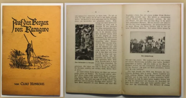 Orig. Prospekt Ronicke Auf den Bergen von Karagwe um 1939 Afrika Landeskunde sf