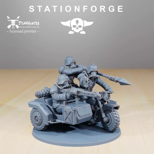 Grim Guard Death Bikers (10) - Station Forge - Grimdark Tabletop Corps 2