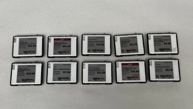 Lot of 50: SES ImagoTag VUSION 1.6 BWR GL440 Electronic Price Tags | e Labels