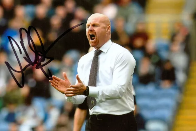 Sean Dyche Hand Signed 6x4 Photo Everton Manager Burnley Genuine Autograph + COA