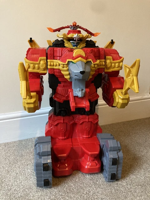 Robot Power Rangers Ninja Steel – L'Ultra Forteresse Megazord Lion Bandai, 54 Cm, Occasion