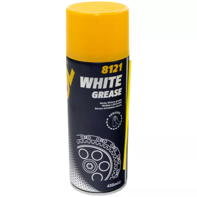 Kettenspray Kette Ketten Spray MANNOL White Grease Sprühfett Schmierfett 450 ml