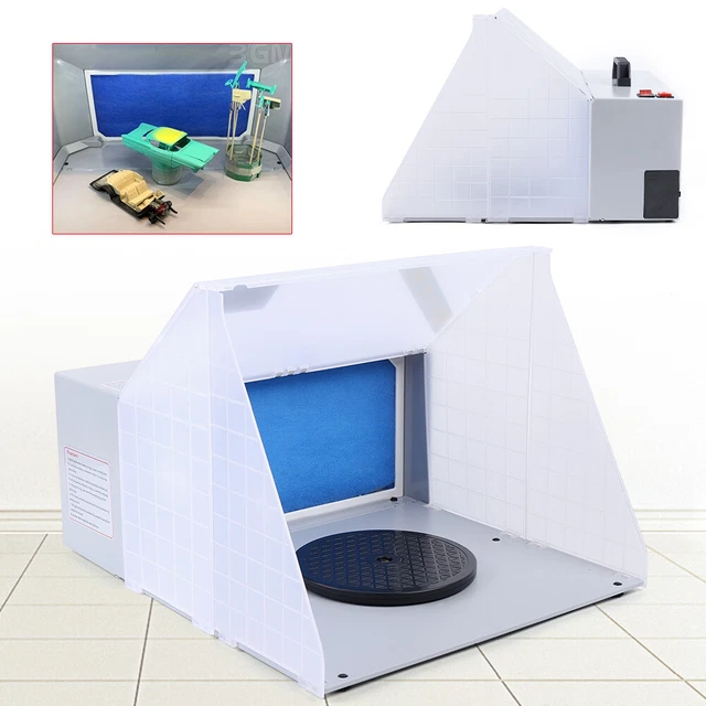 Mini Spray Booth Cabines de peinture Smart Airbrush Studio Mist Air Exhaust kit