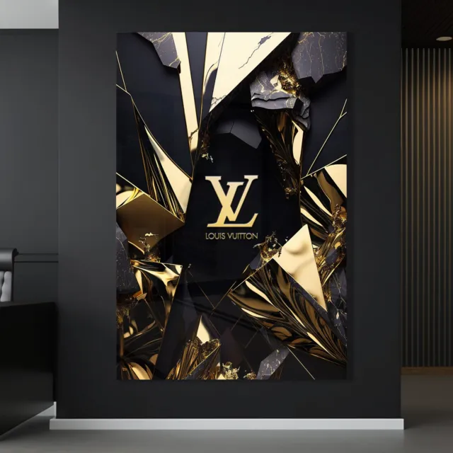 ✅ Wandbild Louis Lv  , Fashion Mode Kunst Luxus Acrylglas ,Leinwand Bilder 2
