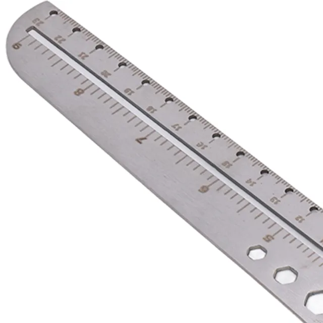 Craft Ruler Stainless Steel Ruler Multifunctional Portable Measuring Tool