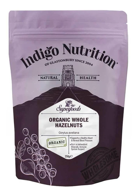 Erbe indaco nocciole intere biologiche 250 g 500 g 1 kg spedizione gratuita