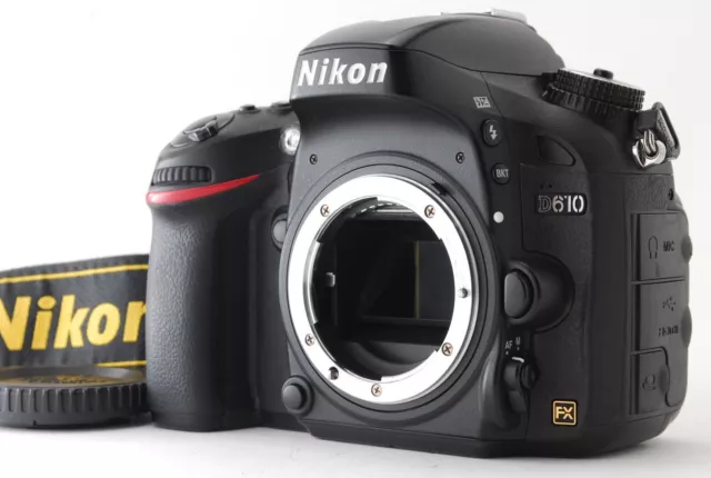 [N Mint Box] Nikon D610 24.3MP Digital SLR Camera Body Strap SC 49950 From JAPAN