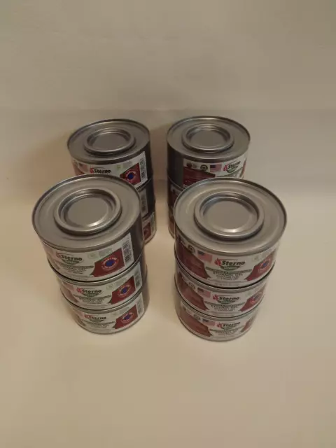 Sterno Green Chafing Fuel Gel 2 Hour Burn Time 5.99 Oz. Made in USA - Lot of 12