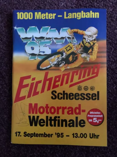 Motor cycle grass track / long track racing programme 1995 World Final