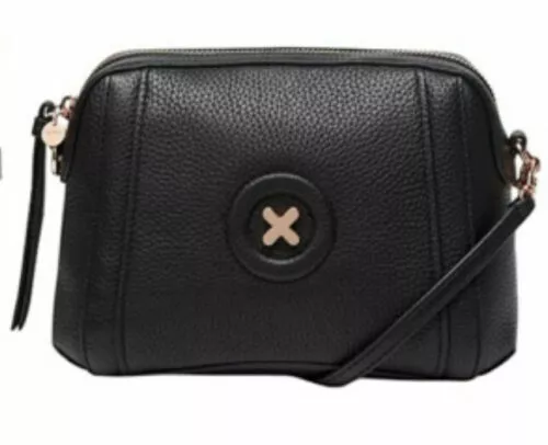 MIMCO Fantasy Cross Body Bag Black Leather • Brand New with Tag • RRP $249