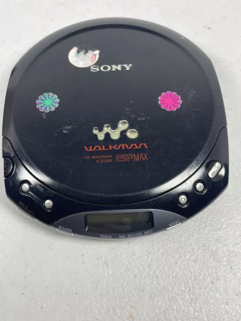 Sony • Reproductor de CD portátil Walkman D-E220 ESP MAX • Para repuestos y reparaciones