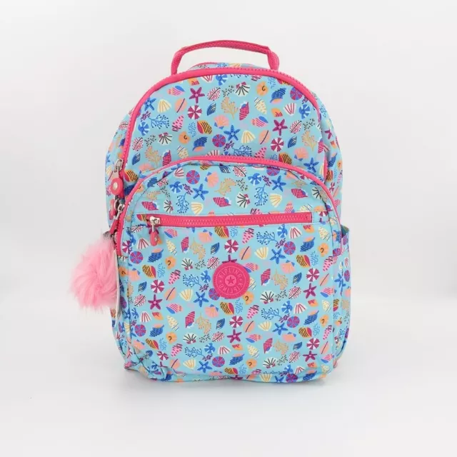 Kipling Seoul Large Laptop Backpack Seashell Bright Blue