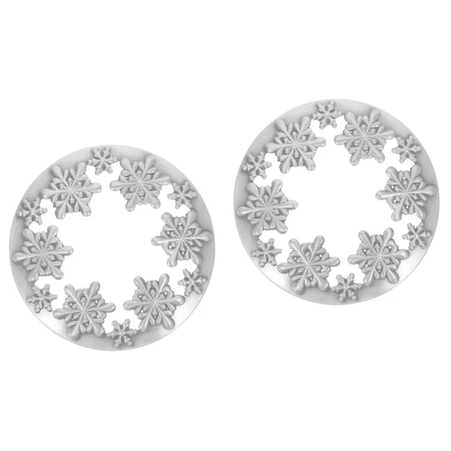 2x Tarro de Navidad tapa de velas tarro superior copo de nieve soporte para velas