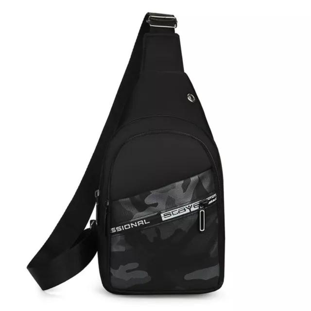 Multifunctional Men Chest Bag Canvas Crossbody Bag New Mobile Phone Bag  Unisex