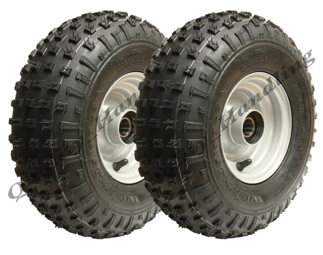 Lot De 2 Ou 4 Roues Complètes (jantes + Pneus) 145/70-6 Pour Quad, Buggy, Go-kart 50-110cc
