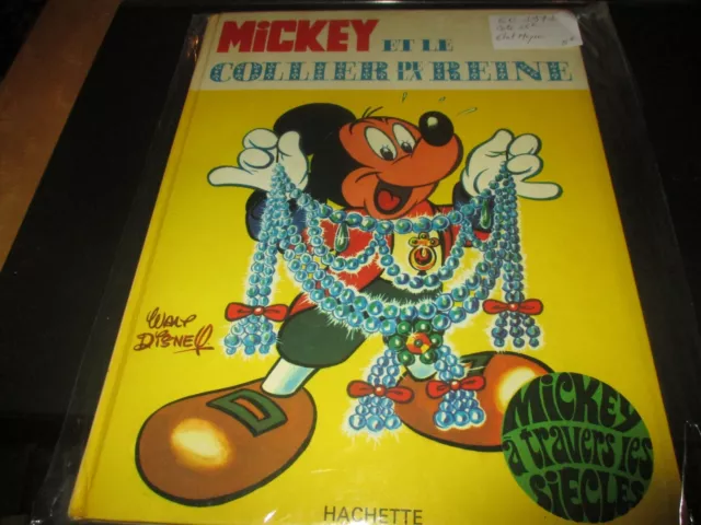 Rare! Bd "Mickey Et Le Collier De La Reine - Walt Disney" Eo Hachette 1971