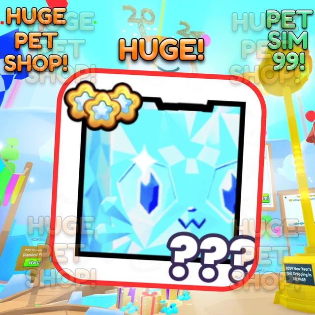 HUGE DIAMOND CAT Pet Simulator 99 Pet Sim 99 ENTREGA BARATA