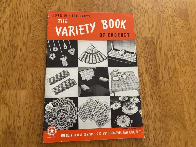 The Variety Book Of Crochet Patterns Vintage 1950s Crafts Home Decor Doilies