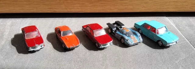 5 Schuco Modellautos 70er Schuco Auto Modelle Sammlung Konvolut 1:66 Germany