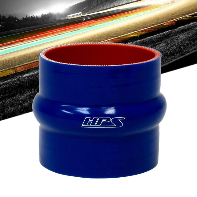 Coupleur Tuyau Silicone 90 Degrés 51mm à 76mm - Bleu - Voiture Refroidissement Intercooler Turbo