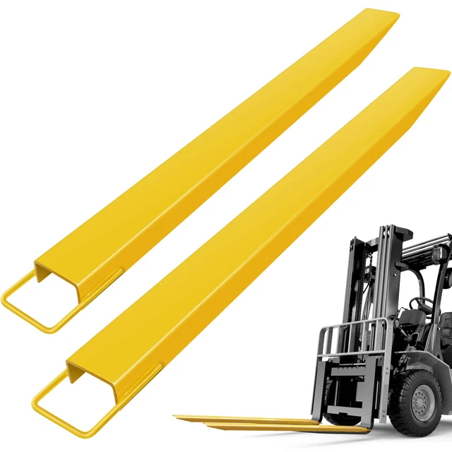 72 × 4.5" Pallet Forklift Extensions Heavy Duty Steel Pallet Forklift Extensions
