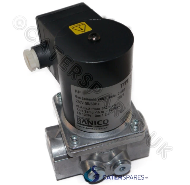 42mm 1-1/2" GENUINE BANICO GAS SOLENOID SHUT OFF ISOLATOR VALVE 1.1/2