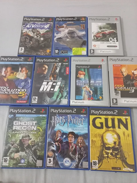 Lot De 10 Jeux PS2 – PlayStation 2 – État Correct – Affaire à Saisir