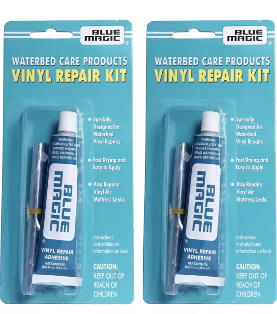 Blue Magic Waterbed/Air Mattress Repair Kit: Glue With Patches, 2 Pack
