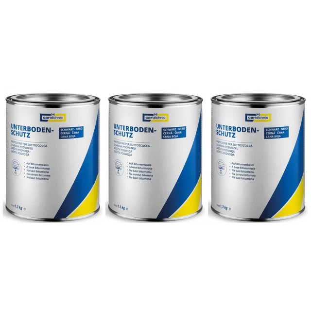 3 x Cartechnic Unterbodenschutz 1,3kg 40 27289 01323 7 Bitumen Versiegelung