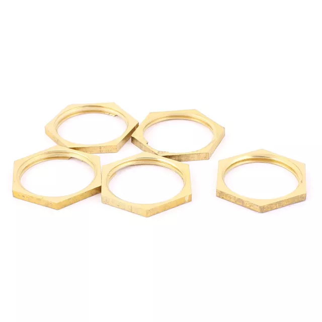 3 / 4BSP femmina filettato ottone Raccordo esagono DADO in Tono ottone 5pz