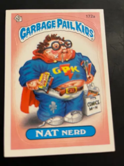 Garbage Pail Kids Sticker Set 1986 Series 5 Nat Nerd 172a