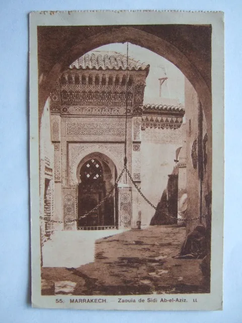 Cpa (Morocco) Marrakech: Zaouia De Sidi Ab El Aziz.