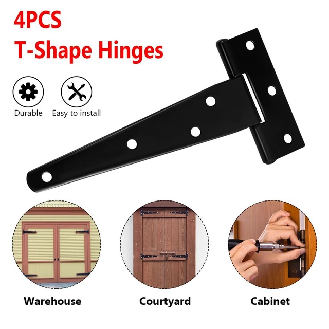 Shed Door Cabinet Funiture Hardware Hinges T Shape Fences Hinge Gate Strap