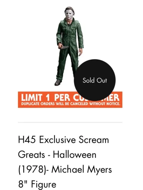 H45 Exclusive Scream Greats - Halloween (1978)- Michael Myers 8" Figure Preorder
