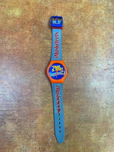 Vintage 3 Musketeers Candy Bar Advertising Watch 1988