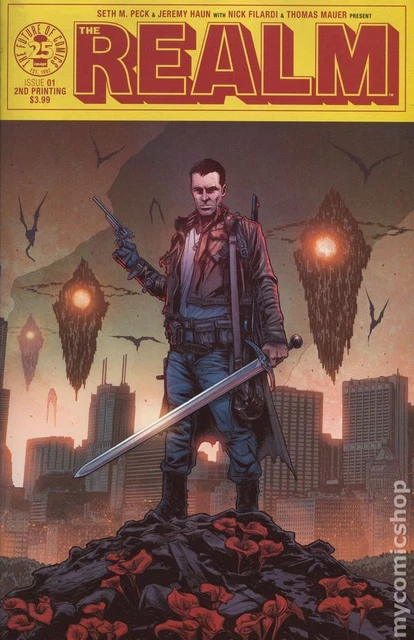 Realm 1C Haun Variant 2nd Printing VF 2017 Stock Image