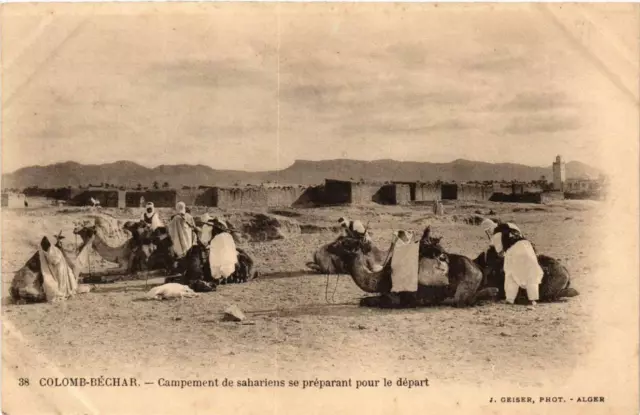 CPA AK Geiser 38 COLOMB-BÉCHAR Saharan Camp ALGERIA (757413)