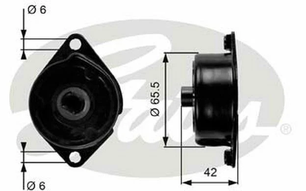 GATES Galet tendeur pour BMW X5 Série 3 5 T39090 - Pièces Auto Mister Auto
