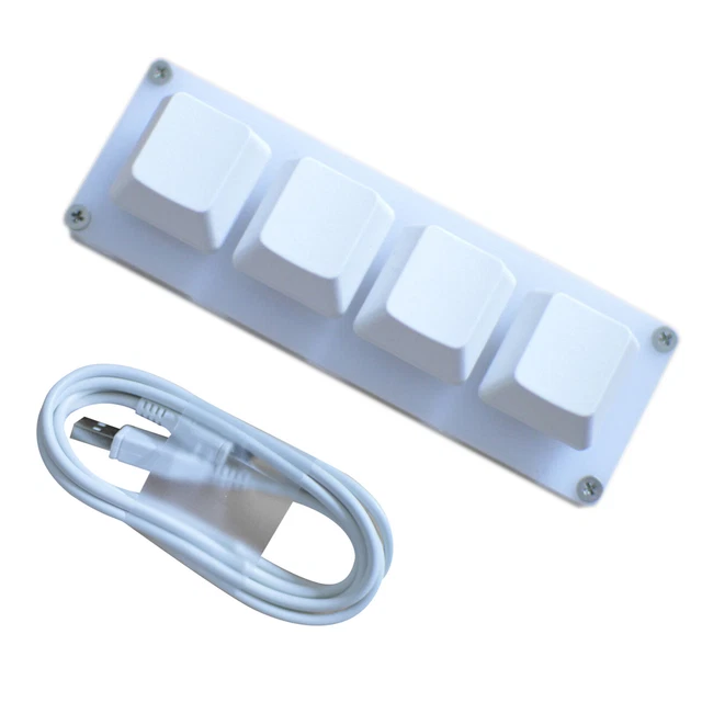 4-KEY KEYPAD KEYBOARD USB Mini Mechanical Keyboard DIY Custom Shortcut ...