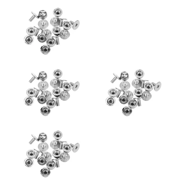 Laughhe Set di 30 Rivetti in Ottone Rivetti con Bottoni in Metallo da