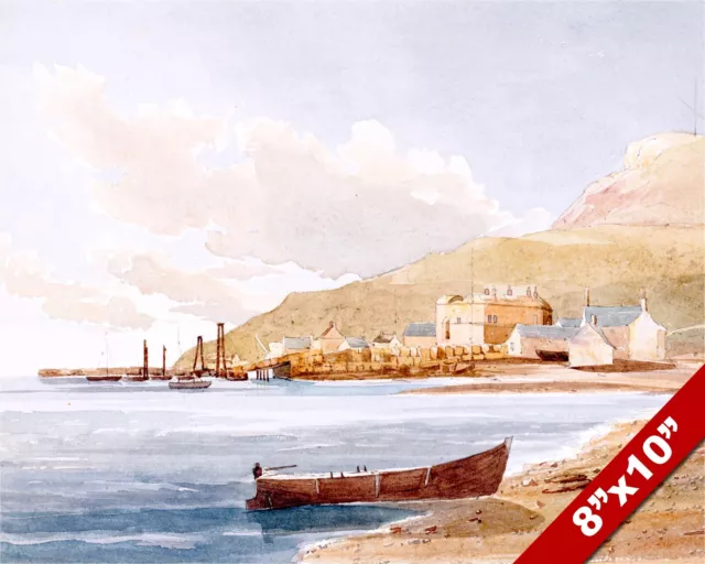 Portland Castle Dorset England Scene Painting Art Real Canvas Giclee Print