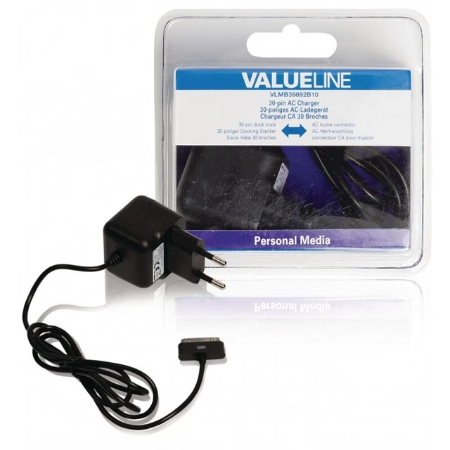 NEDIS Chargeur mural 1-Output 2.1 A 2.1 A Apple 30 pin Noir