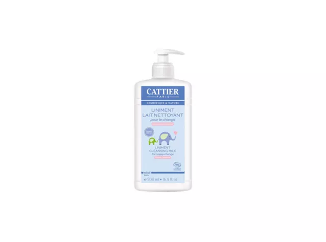 Cattier Bébé - Liniment Lait Nettoyant - Bio -500 ml - Neuf