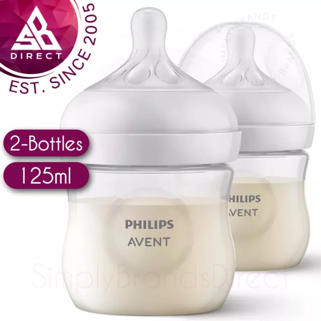 Philips Avent Naturel Response 3.0 Bébé Lait Bouteilles │ sans Bpa │ 125ml │ 2Pk